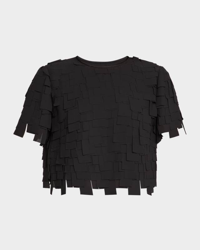 Serilda Cropped Fringe Top